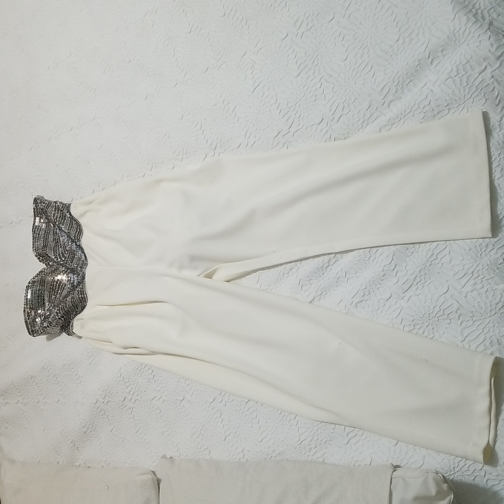 Sequin strapless jumpsuit from Express